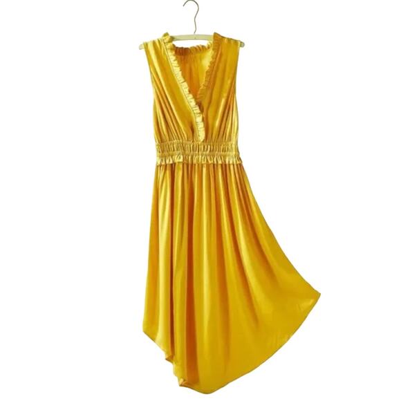 Maeve Anthropologie La Habana Dress in Mango Size XS - Picture 1 of 8